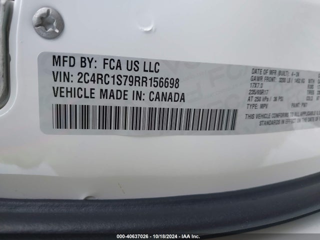 Chrysler Pacifica Hybrid Select 2024 2C4RC1S79RR156698 Image 9
