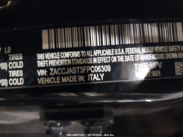ZACCJABT3FPC06309 Jeep Renegade Latitude