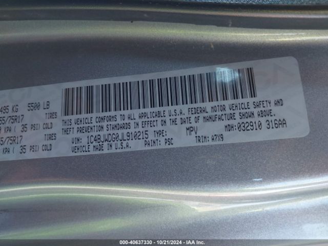 1C4BJWDG0JL910215 Jeep Wrangler Jk Unlimited Sport S 4x4