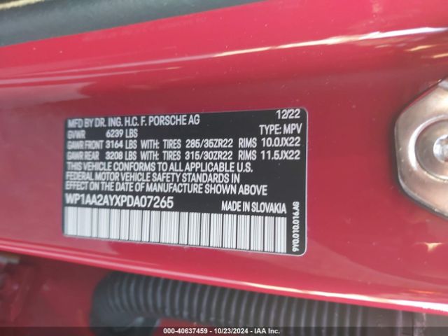 2023 PORSCHE CAYENNE WP1AA2AYXPDA07265 Photo 8