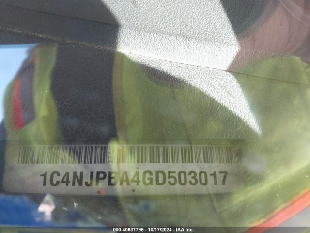 1C4NJPBA4GD503017 Jeep Patriot Sport