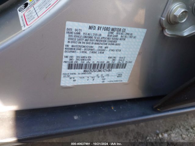 2021 FORD ECOSPORT MAJ3S2GE3MC425484 Photo 8