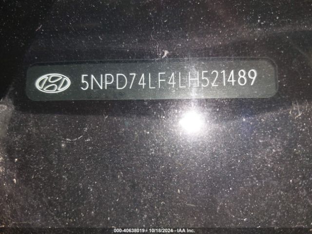 5NPD74LF4LH521489 Hyundai ELANTRA SE