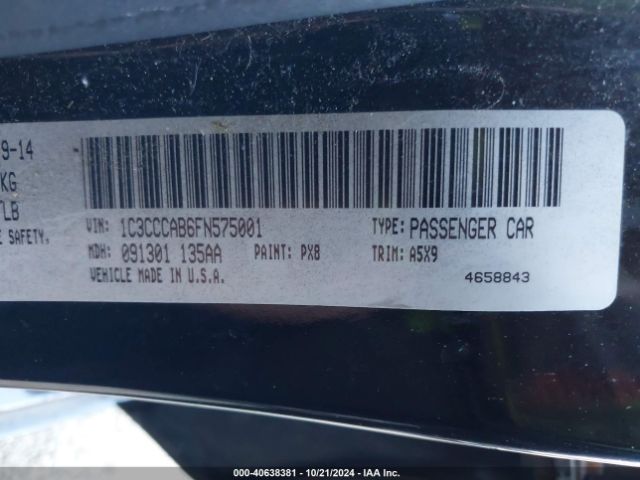 1C3CCCAB6FN575001 Chrysler 200 Limited