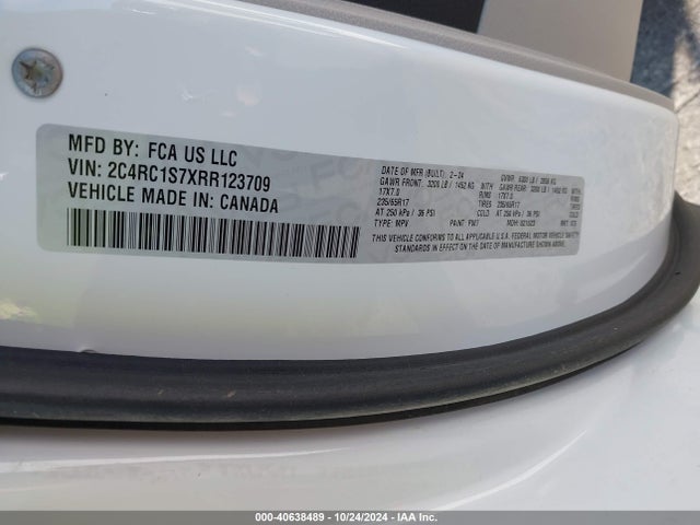 2C4RC1S7XRR123709 Chrysler Pacifica Hybrid Select