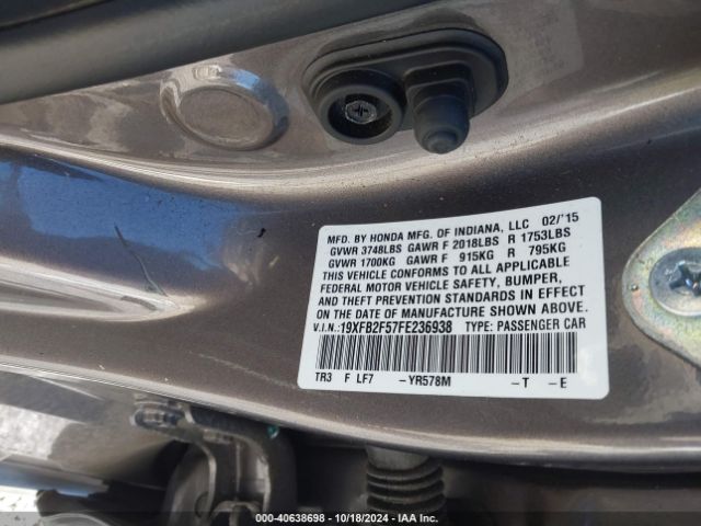 19XFB2F57FE236938 Honda Civic Lx