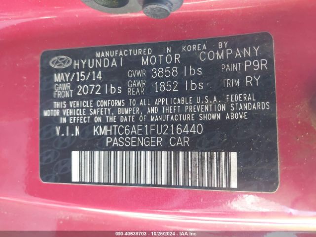 KMHTC6AE1FU216440 Hyundai Veloster Turbo