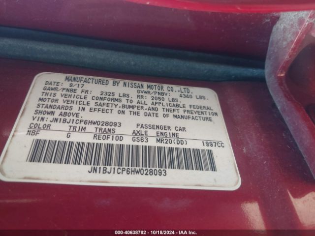 JN1BJ1CP6HW028093 Nissan Rogue Sport S
