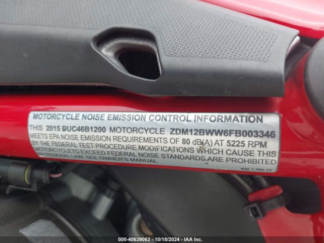 2015 DUCATI MULTISTRADA ZDM12BWW6FB003346 Photo 9