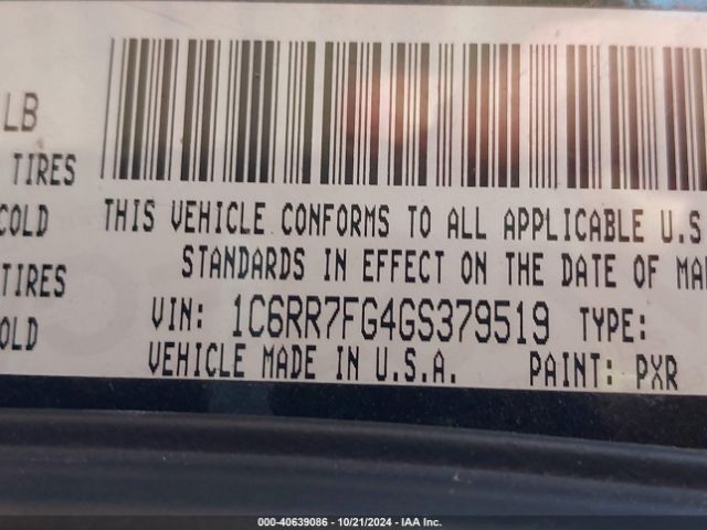 1C6RR7FG4GS379519 RAM 1500 Express