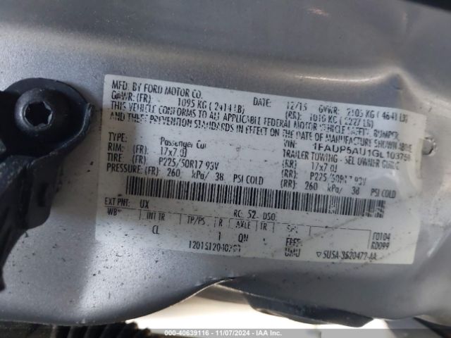 1FADP5AU1GL103759 Ford C-max Hybrid Se