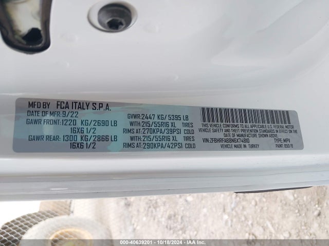 RAM Promaster City Cargo Van 2022 ZFBHRFAB8N6X74810 Image 4