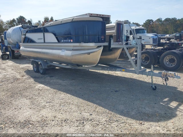 40639835 :رقم المزاد ، 5KZBB2226PA073343 vin ، 2023 Crest Iii Pontoon مزاد بيع