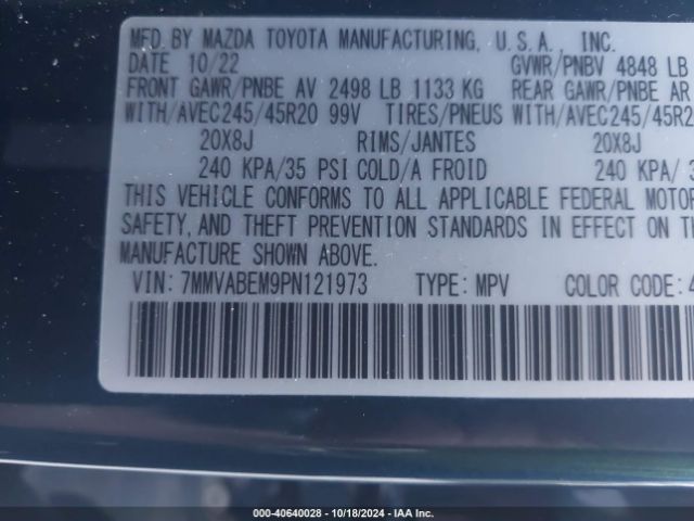 7MMVABEM9PN121973 Mazda Cx-50 2.5 S Premium Plus
