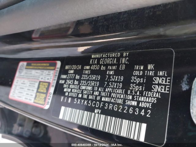 5XYK5CDF3RG226342 KIA Sportage Sx-prestige