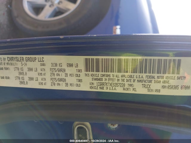 RAM 1500 Express 2014 1C6RR7KTXES357220 Image 9