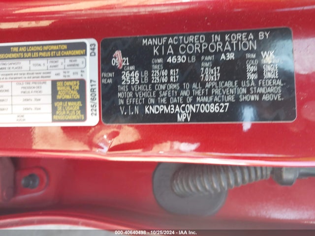 KIA Sportage Lx 2022 KNDPM3AC0N7008627 Image 9