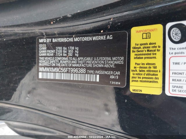 WMWXM9C56FT996388 Mini Hardtop John Cooper Works