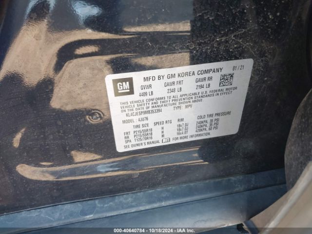 KL4CJESB9MB353394 Buick Encore Awd Preferred