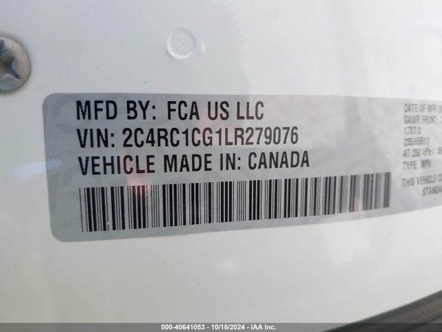 Chrysler Voyager Lx 2020 2C4RC1CG1LR279076 Image 9