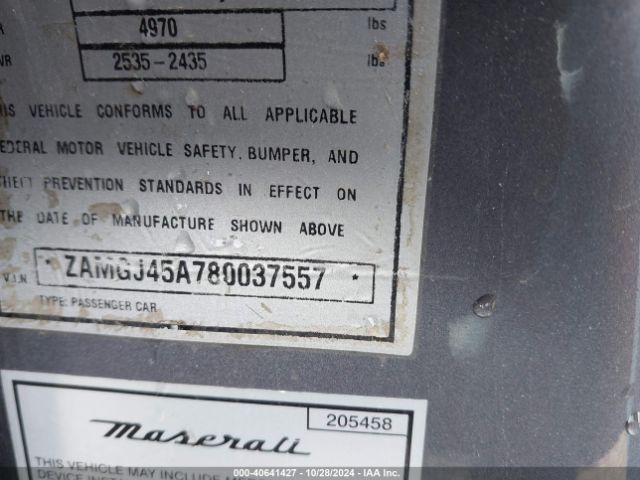 2008 MASERATI GRANTURISMO ZAMGJ45A780037557 Photo 8