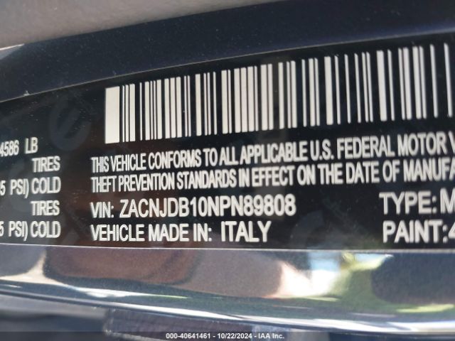 ZACNJDB10NPN89808 Jeep Renegade Latitude 4x4
