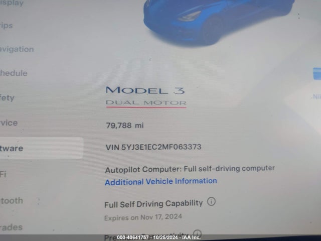 2021 TESLA MODEL 3 5YJ3E1EC2MF063373 Photo 6