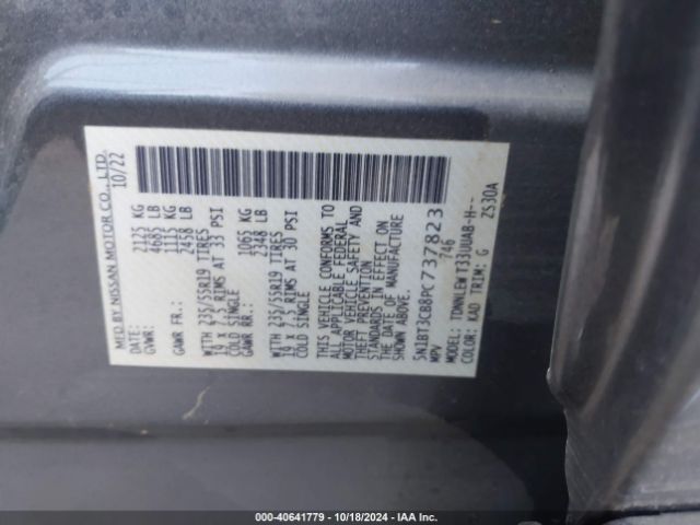 5N1BT3CB8PC737823 Nissan Rogue Sl Intelligent Awd