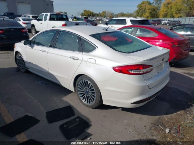 3FA6P0RU5JR274491 Ford Fusion Hybrid Platinum