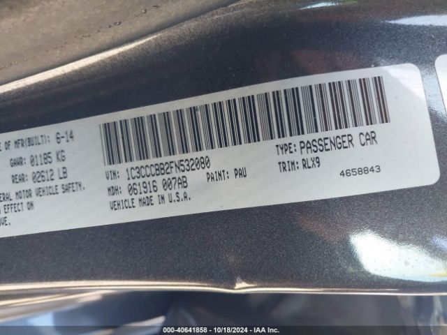 1C3CCCBB2FN532080 Chrysler 200 S