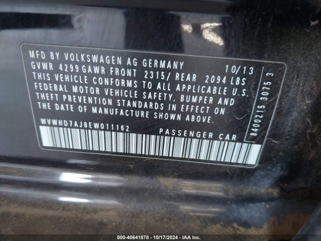 WVWHD7AJ8EW011162 Volkswagen Gti Wolfsburg Edition