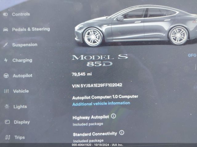 5YJSA1E29FF102042 Tesla Model S 70d/85d/p85d