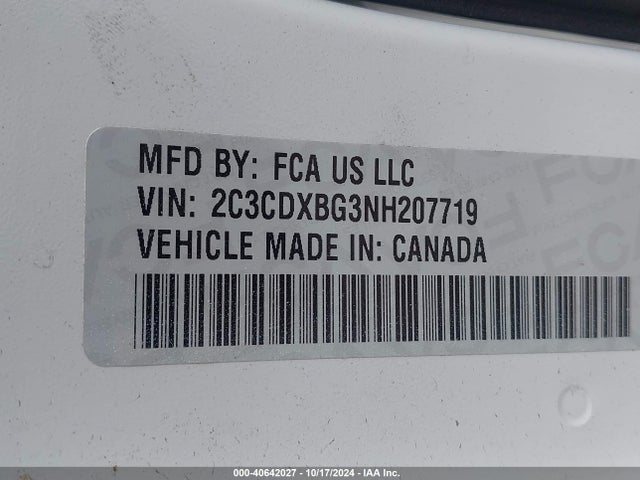Dodge Charger Sxt Rwd 2022 2C3CDXBG3NH207719 Image 9