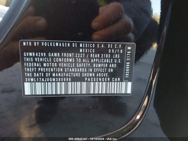 3VWL17AJ0GM380696 Volkswagen Jetta 1.8t Sel