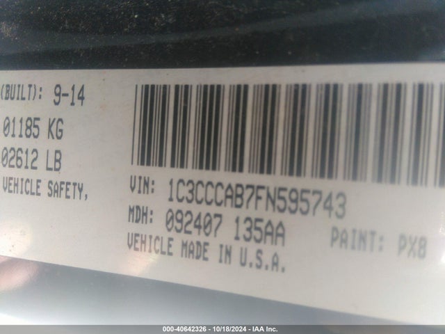 1C3CCCAB7FN595743 Chrysler 200 Limited