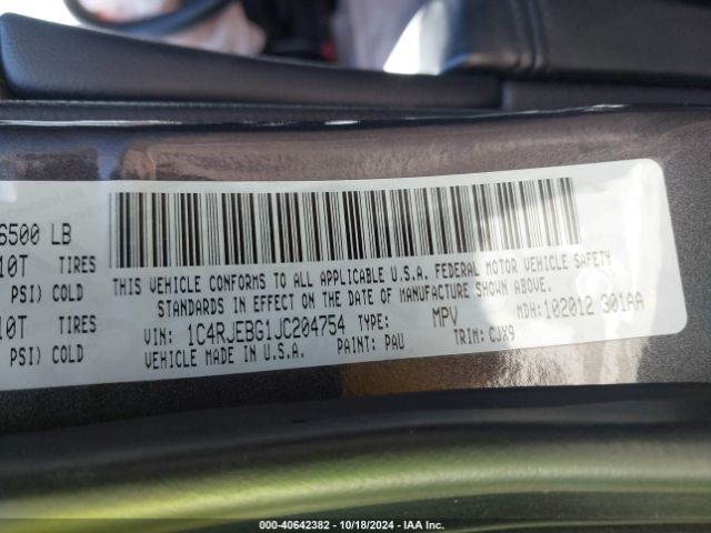 1C4RJEBG1JC204754 Jeep Grand Cherokee Limited 4x2