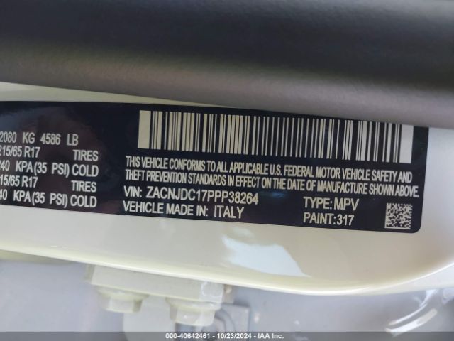 ZACNJDC17PPP38264 Jeep Renegade Trailhawk 4x4