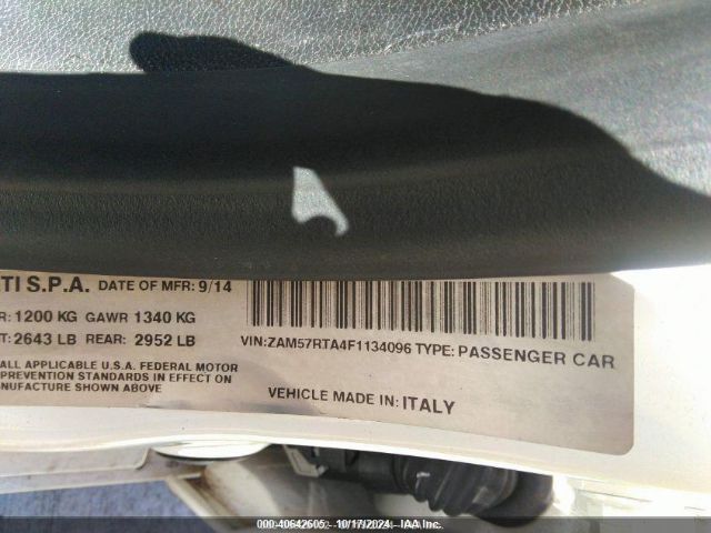 ZAM57RTA4F1134096 Maserati Ghibli S Q4