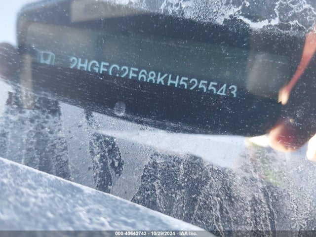 Honda Civic Lx 2019 2HGFC2F68KH525543 Image 9