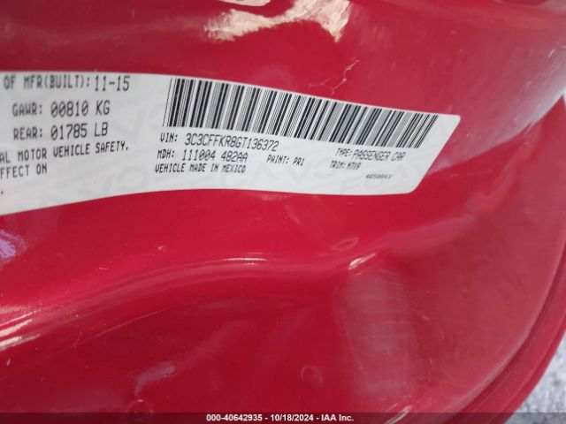 2016 FIAT 500 3C3CFFKR8GT136372 Photo 8