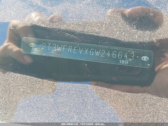 Toyota Rav4 Xle 2016 2T3WFREVXGW246643 Image 9