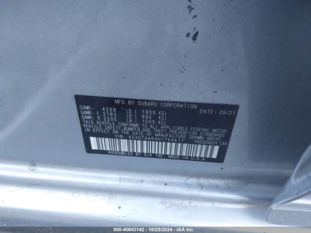 4S3GTAA69N1704617 Subaru Impreza Base 5-door