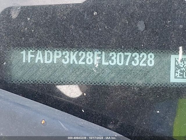 1FADP3K28FL307328 Ford FOCUS SE