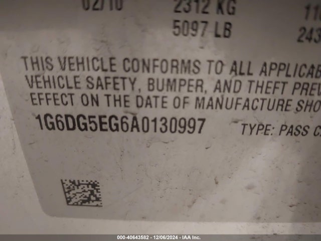 2010 CADILLAC CTS 1G6DG5EG6A0130997 Photo 8