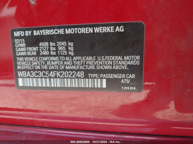 WBA3C3C54FK202248 BMW 320i Xdrive
