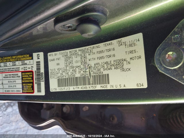 Toyota Tacoma Double Cab/trd Pro 2015 5TFLU4ENXFX122099 Image 9