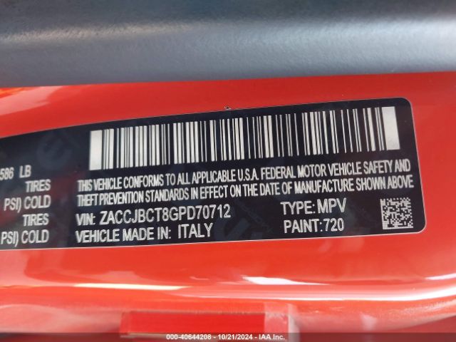 ZACCJBCT8GPD70712 Jeep Renegade Trailhawk