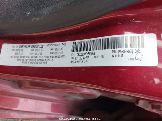 1C3CCCBB0FN555258 Chrysler 200 S