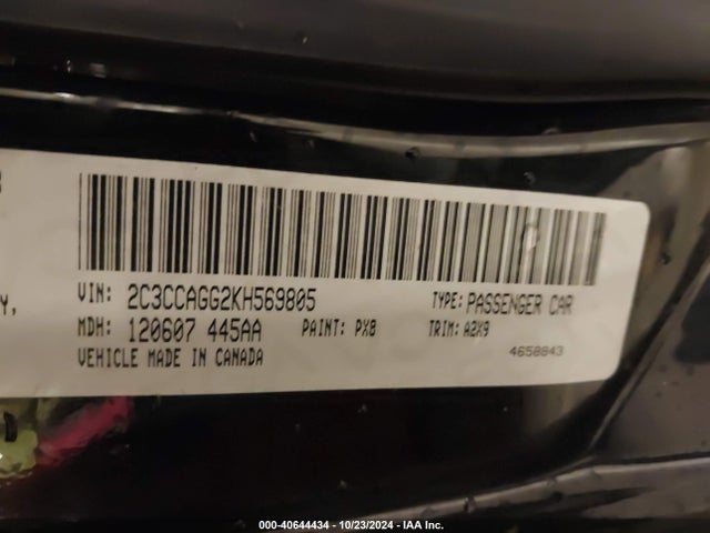 2C3CCAGG2KH569805 Chrysler 300 300s Awd