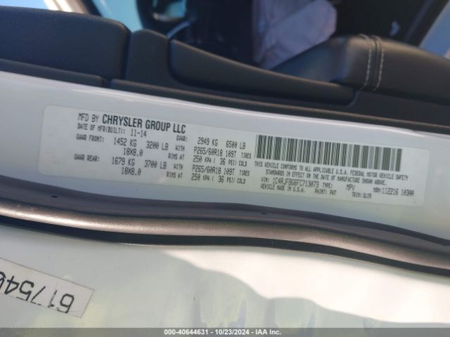1C4RJFBG6FC713073 Jeep Grand Cherokee Limited